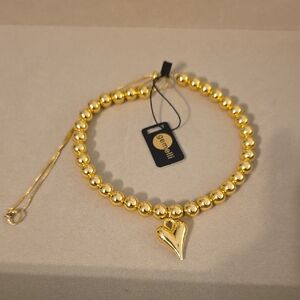 Gemelli Gold Heart Necklace